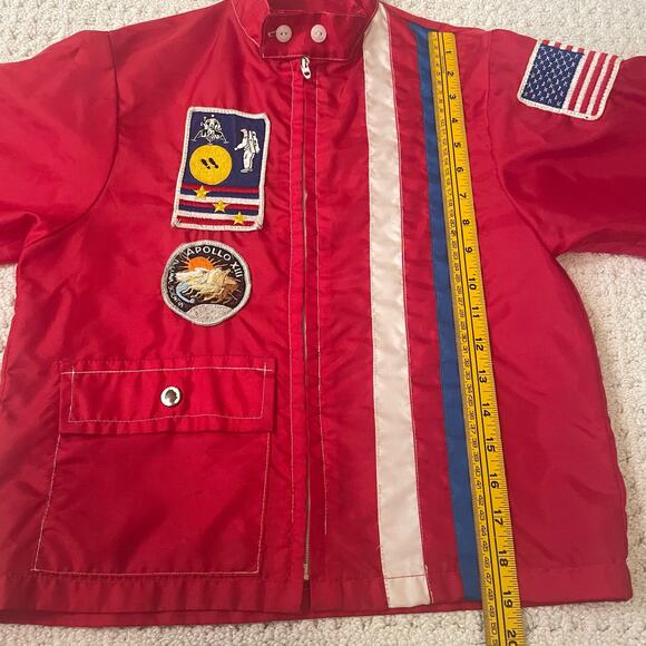 Vintage 70s M/L Child (or small adult) NASA Apollo Moto Style Windbreaker. - Picture 8 of 10